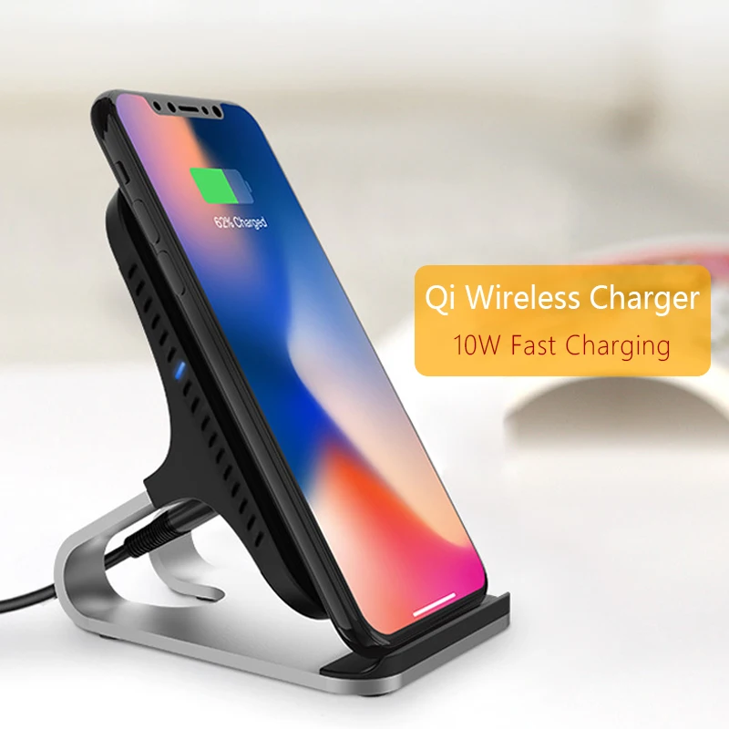 Qi Mobile Phone Wireless Fast Charger Dock for iPhone X XS Max XR Samsung Galaxy S8 S9 Note 8 Universal Stand | Мобильные телефоны