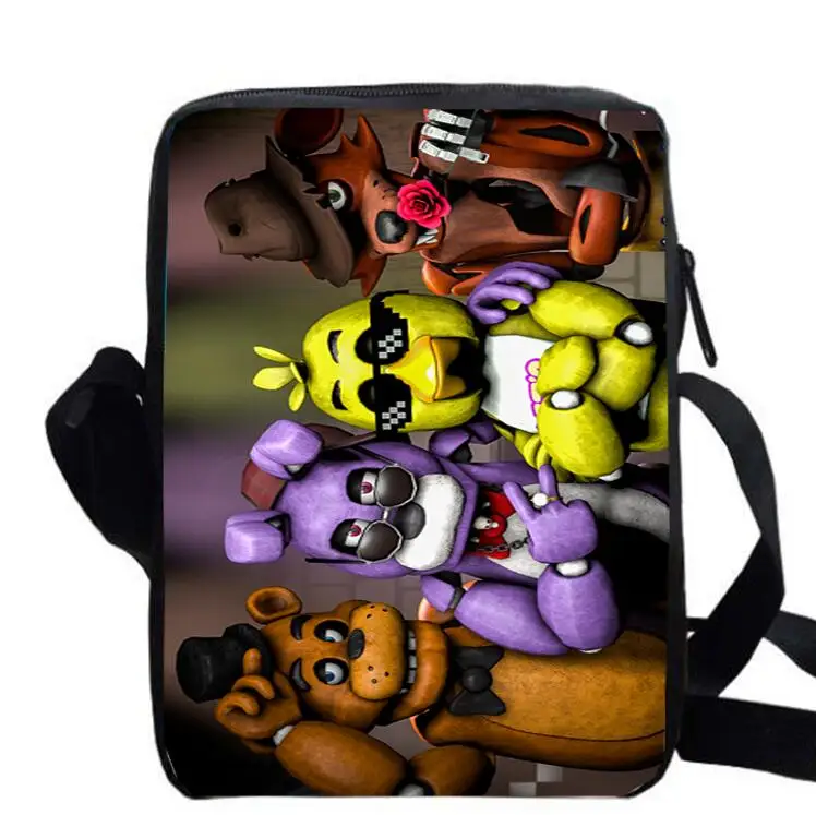 Сумка на плечо с принтом Фредди Чика Фокси Бонни заказ для девочек и мальчиков