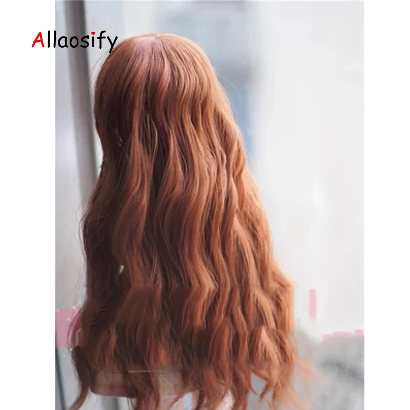 Allaosify Bjd/SD как куклы длинные вьющиеся волосы парик 1/3 1/4 лет, 1 партия/6 высокой температуры кукольный парик