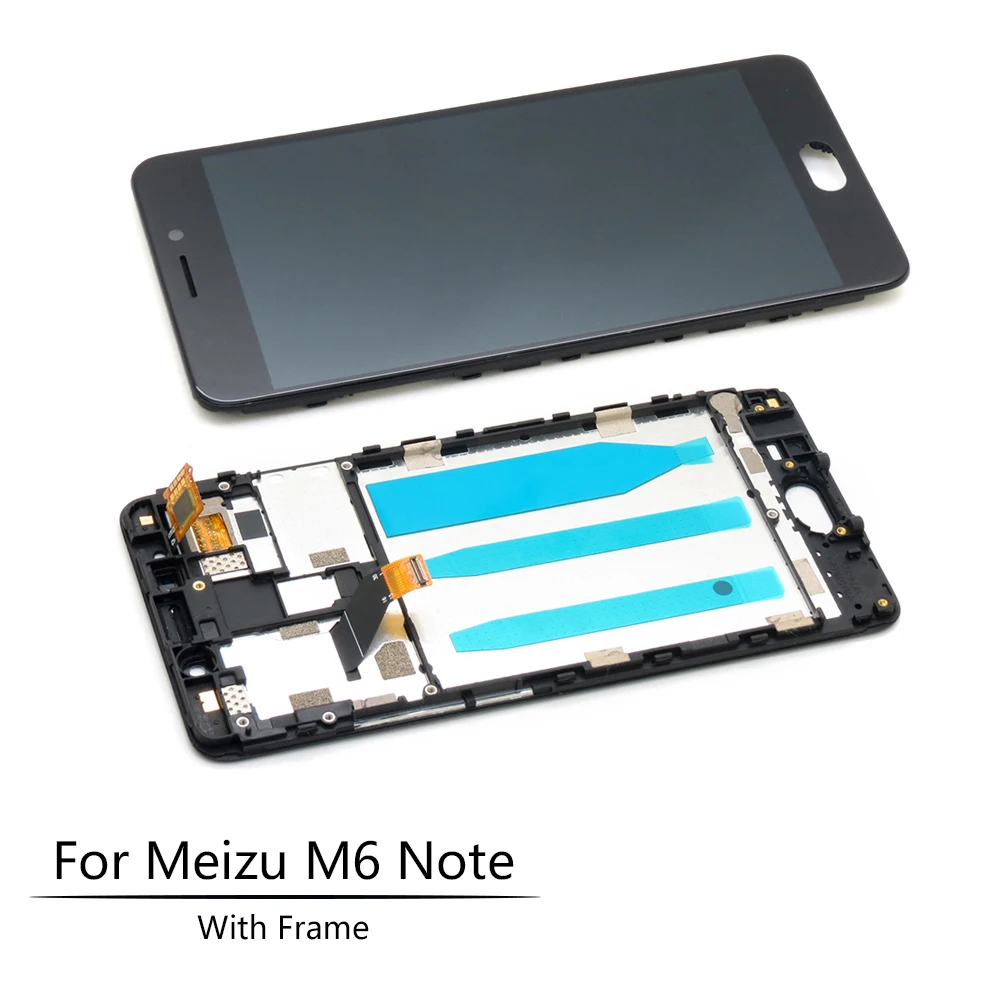 5," дисплей для Meizu M6 Note, ЖК сенсорный экран, дигитайзер с рамкой M721 для MEIZU M6 Note, дисплей M721H M721Q M721W M6