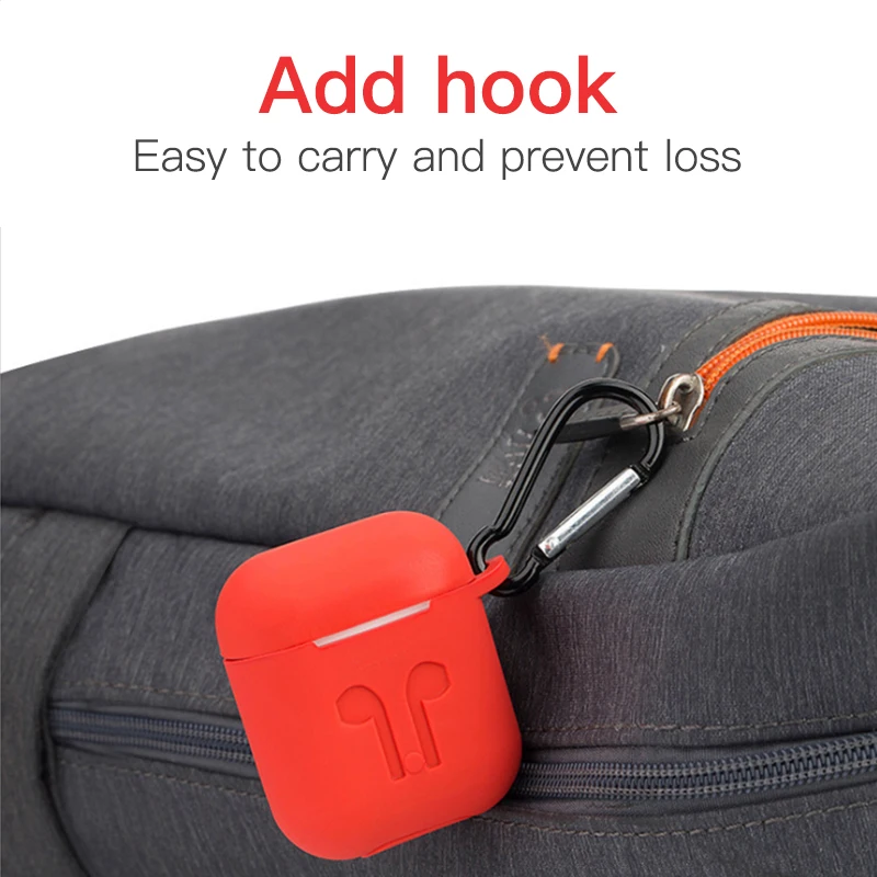 Soft Earphone Case For Apple Airpods Strap Silicone Headphone Cases Accessories Protective Wireless Bluetooth Cover | Электроника