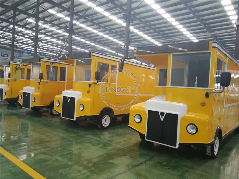 Электрический уличный фургон тележка для еды киоск мобильный трейлер длина 4 8 м |