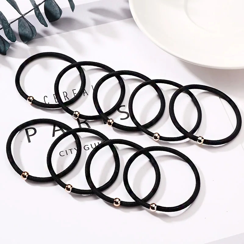 Новинка 9 шт./лот Женские базовые разноцветные эластичные резинки для волос с