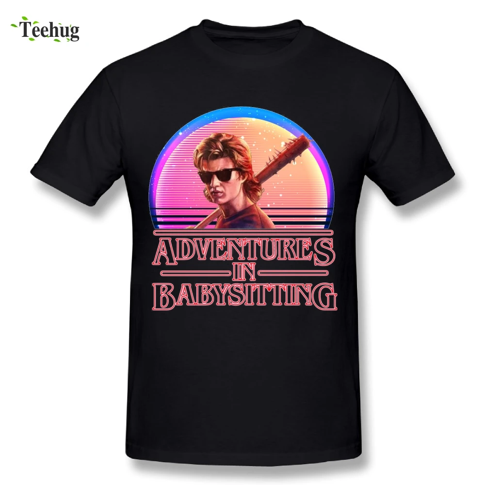 

Popular Men's Stranger Things T Shirt Steve Harrington Graphic Cotton Print T Shirt Fashionable Camiseta