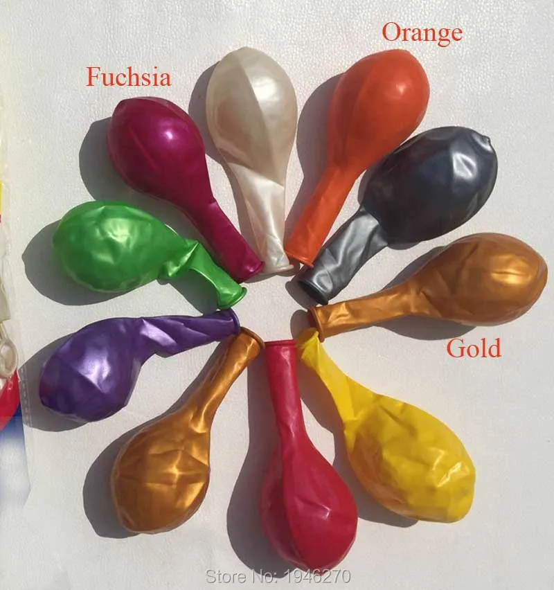 Бесплатная 100 шт./лот 12 &quotлатексные воздушные шары с металлическим отливом