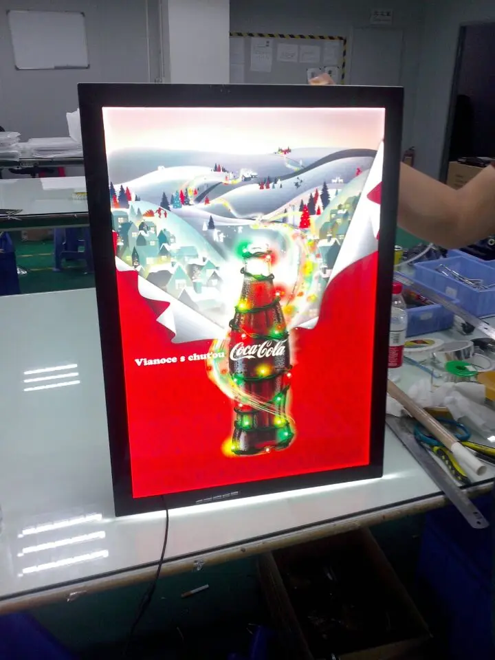 (4 графика/колонка) Магнитная Рамка для меню светодиодный рекламный светильник Led