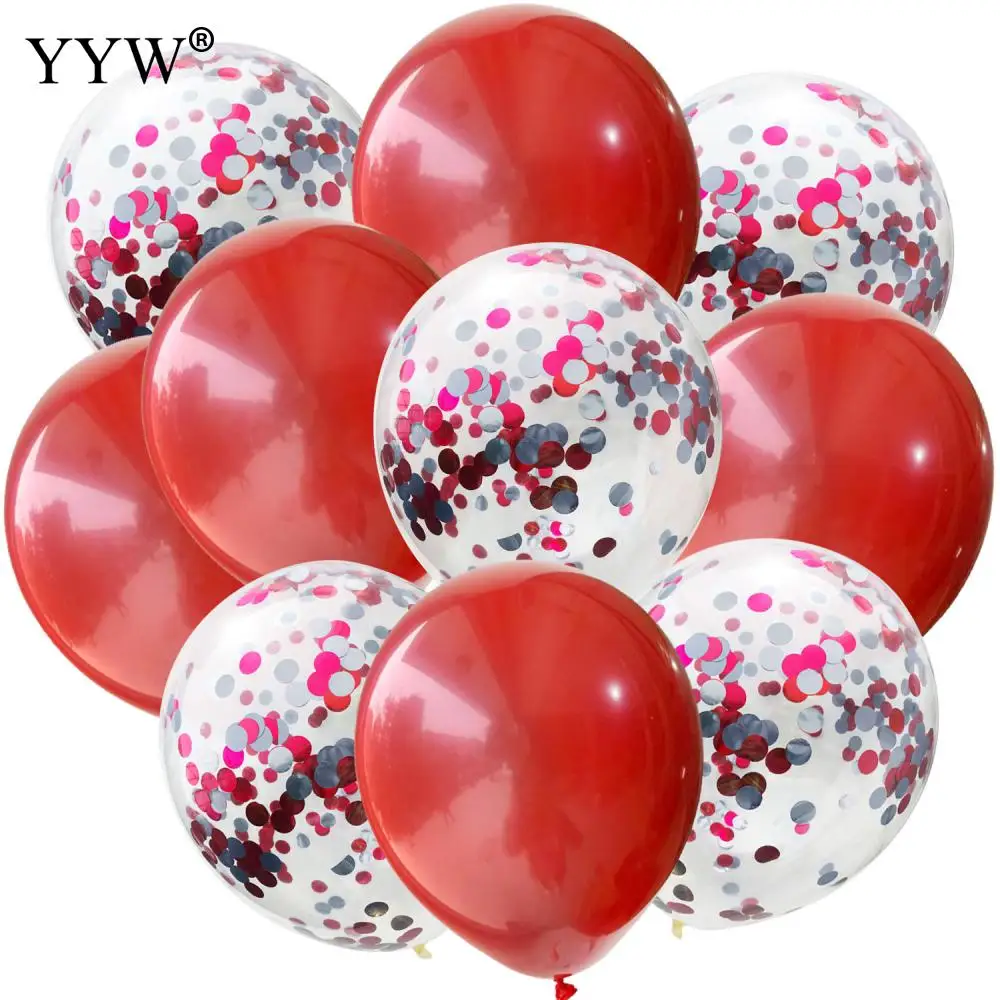 10 шт./компл. красно-белые воздушные шары украшения для дня рождения детей и