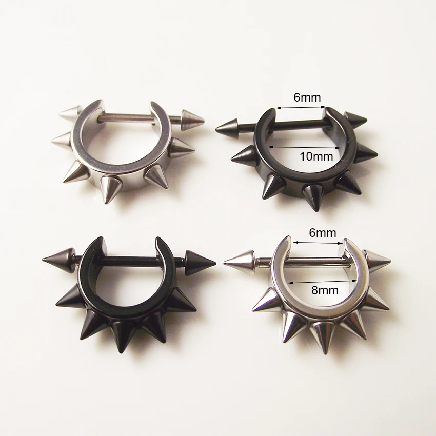 

Серьги из нержавеющей стали для пирсинга мужские, ювелирное изделие для пирсинга, сережка с шипами, шипы, серьги стрелы, соски, серьги-жеребец, 2 штуки