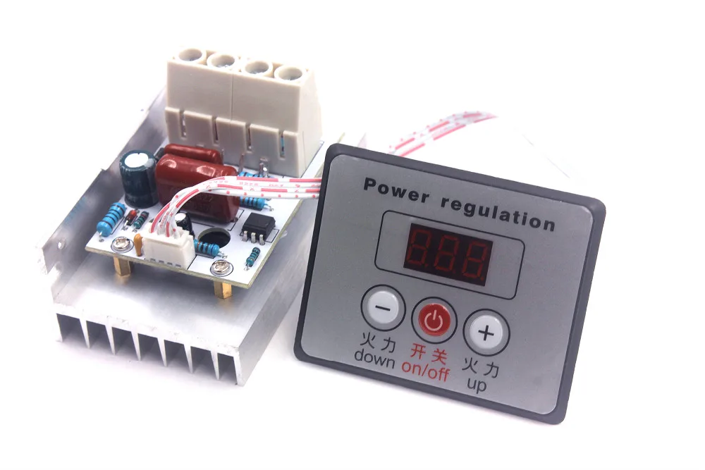 AC 220V 10000W SCR Voltage Regulator Speed Control Dimmer Thermostat LED Display silver | Regulators/Stabilizers