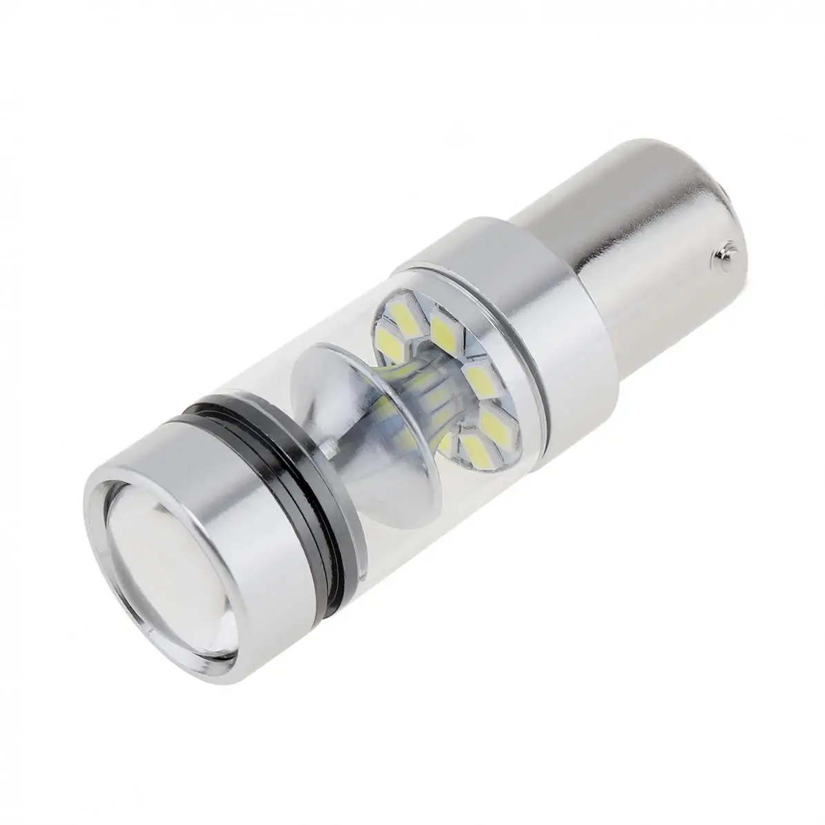 

2 Pcs DC 12V-24V 1156 100W Car LED Light Bulb 2000LM 6000K White Light SMD XB-D LED Backup Light Car Reversing Bulb Lamp