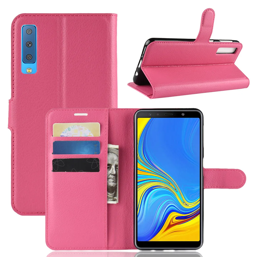 Для samsung galaxy A7 чехол samsung galaxy A750 Флип Роскошный чехол для телефона из искусственной кожи для SM-A750F A 7 чехол 6,0"