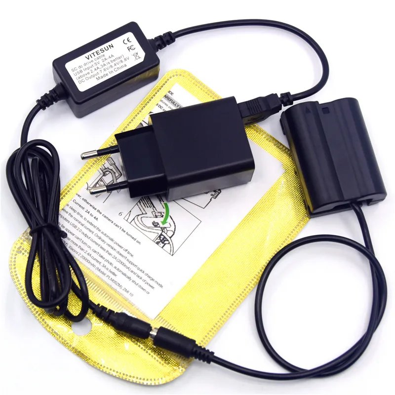 USB кабель 5V3A зарядное устройство+ EN-EL15 MB-D15 аккумуляторной батареей EP-5B Переходник постоянного тока для Nikon Z7 Z6 D7500 D7200 D850 D810 D800 D800E D750 D610