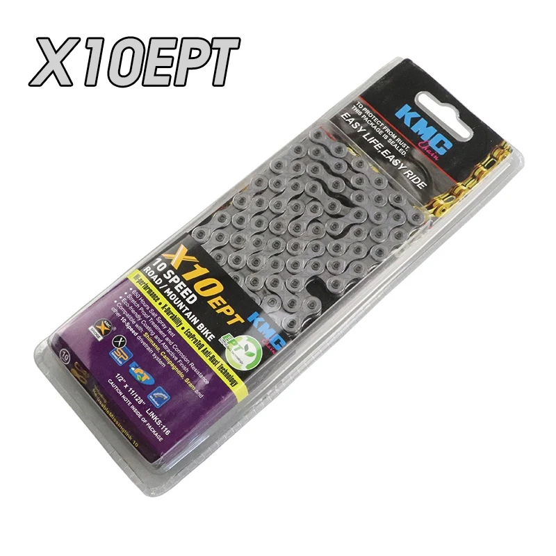 X10EPT X8EPT X9EPT X10EL X11EL KMC велосипедная цепь дополнительный светильник 8 9 10 11S 116L MTB горная велосипедная цепь для SHIMANO SRAM 8/9/10/11S - Цвет: X10EPT