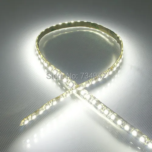 Waterproof-IP65 5 метров DC 12 V SMD3528 гибкий светодиодный полосы 600 s 8 мм PCB черный фон белый