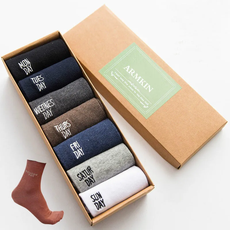 Мужские носки в деловом стиле ARMKIN повседневные хлопковые сплошного цвета 7