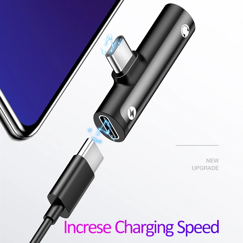 2 в 1 Тип usb C до 3,5 мм для наушников адаптер для huawei P30 Pro Коврики 20 Pro Xiaomi Mi 8 Oppo аудионаушники с кабелем Зарядное устройство