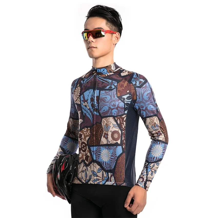 High Quality Long Roupa Ciclismo Cycling Jersey MTB Hombre Bike Jerseys Bicicleta Clothing Outdoor Fitness Men's Sportswear SA15 | Спорт и