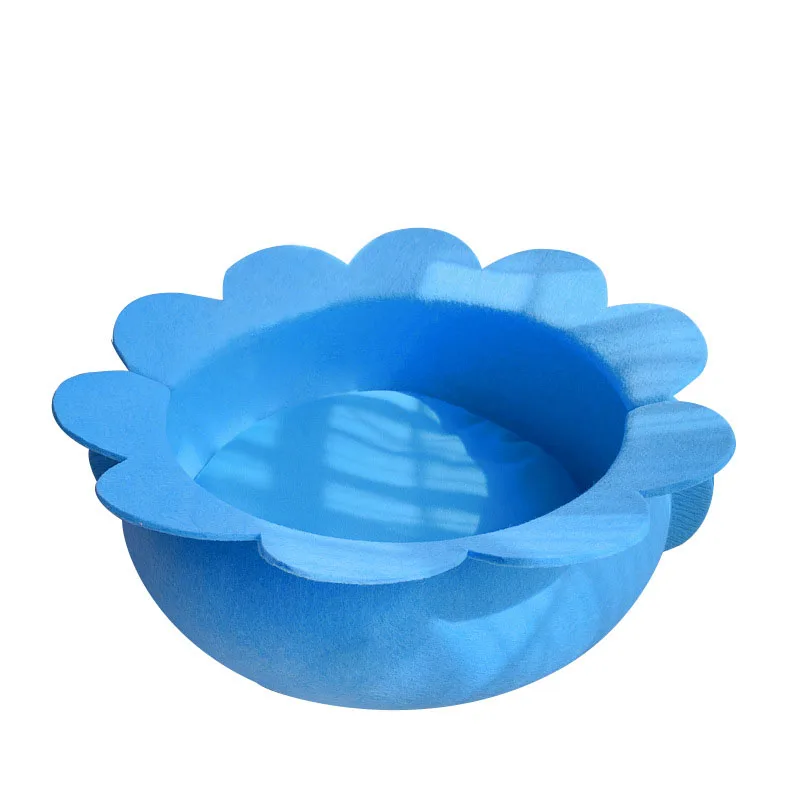 Лежанка для кошек удобный спальный мешок в форме цветка фетровая подстилка и