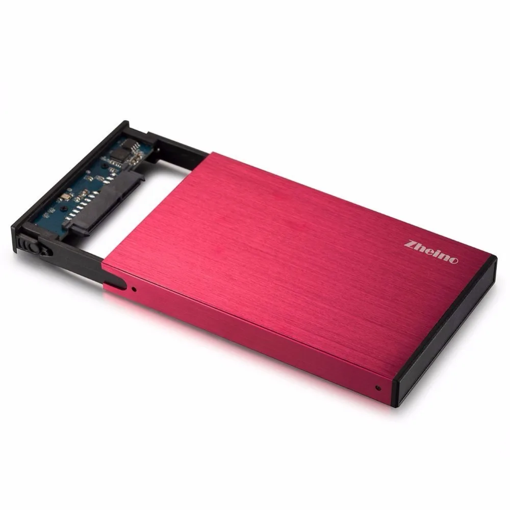 Zheino без инструментов 2,5 Алюминиевый USB 3,0 тип A для Micro B HDD/SSD корпус для внешнего жесткого диска для SATA 7 мм 9,5 мм жесткий диск SSD