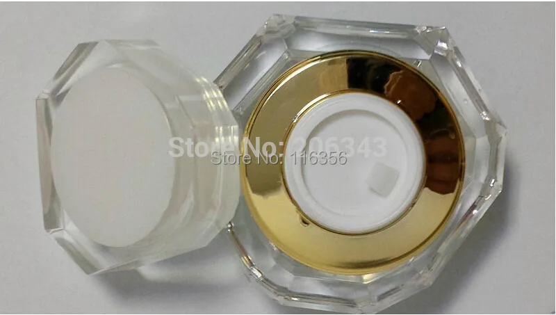 Акриловая банка в форме алмаза 50 г бутылка для крема косметический контейнер