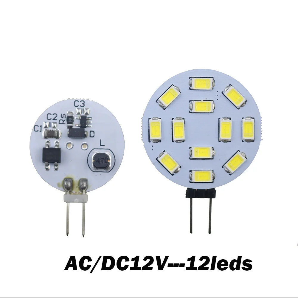 G4 Светодиодная лампа база морской Кемпер AC DC 12V RV 9 12 15 светодиодов SMD 5730 круглый диапазон Led Bi-Pin люстра g4 светильник