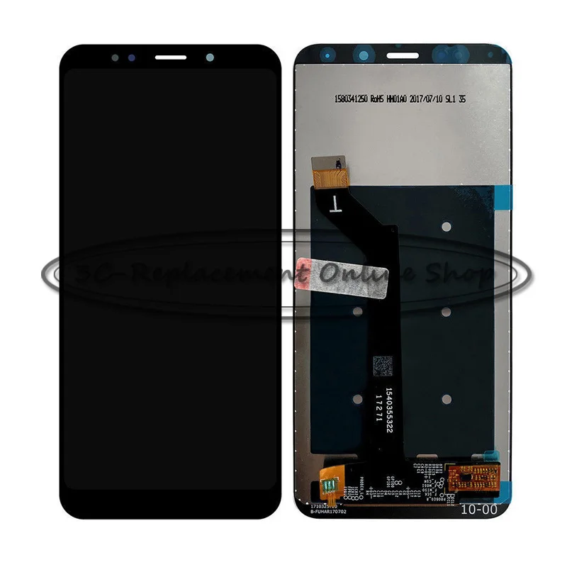 Черный/белый Новый ЖК дисплей для Xiaomi Redmi 5 Plus / Note Global + дигитайзер сенсорного