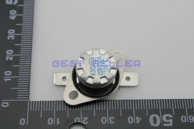 

2pcs Temperature Switch 100C Thermostat KSD301 250V/10A NC