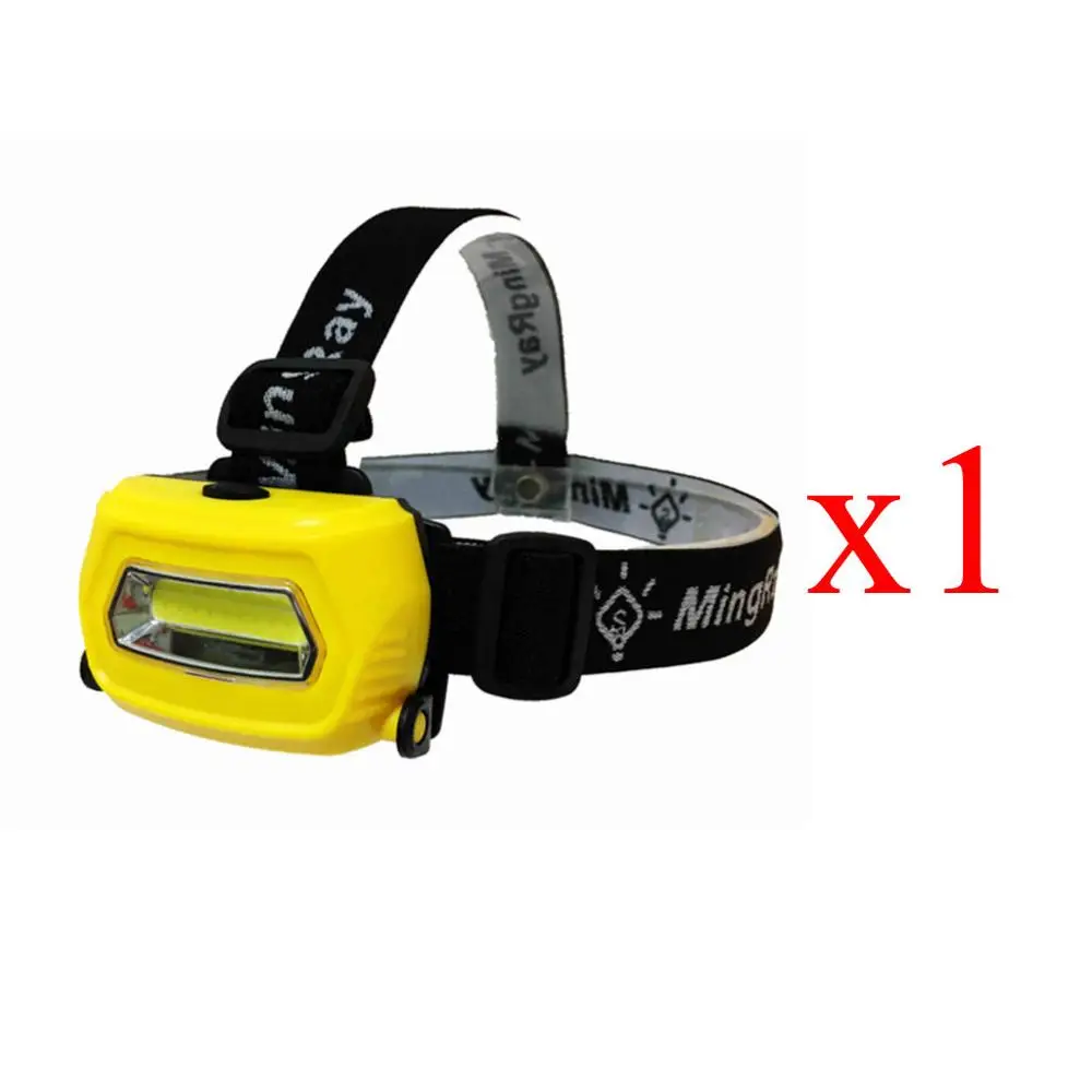 1xBattery Version MINGRAY 3 Вт налобный фонарь 3 формы USB Перезаряжаемый Регулируемый размер для рыбалки светодиодный фонарик на голову Кемпинг COB фонарь - Испускаемый цвет: 1xBattery Version