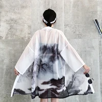 kimono cardigan womens tops and blouses japanese style streetwear female women tops summer 2019 long shirt female black aa4762