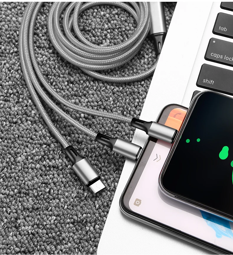 3 в 1 Micro usb type C кабель для зарядного устройства Мульти Usb порт несколько Usb кабель для зарядки Usbc кабели для мобильных телефонов для samsung