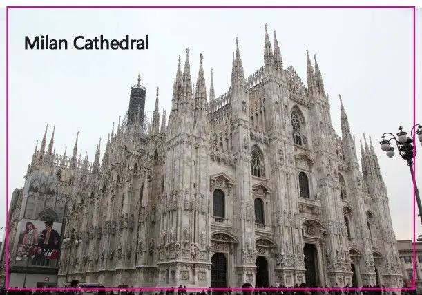 Сувенирные Магниты SOUVEMAG Италия Миланский соборный туристический металлический