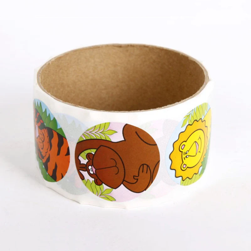 Бумажные наклейки в виде животных джунглей подарки для рукоделия украшение дня