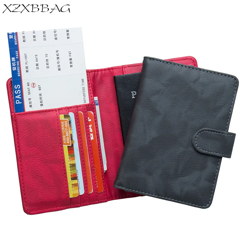 

Чехол XZXBBAG для паспорта с застежкой и несколькими отделениями для карт