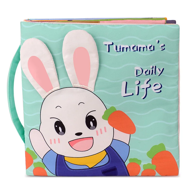 Tumama daily life Детские тканевые 3D-книжки про животных и транспортные средства, развивающие игрушки для младенцев, мягкая обучающая игрушка, для детей возрастом от 0 до 12 месяцев - Цвет: Tumama daily life