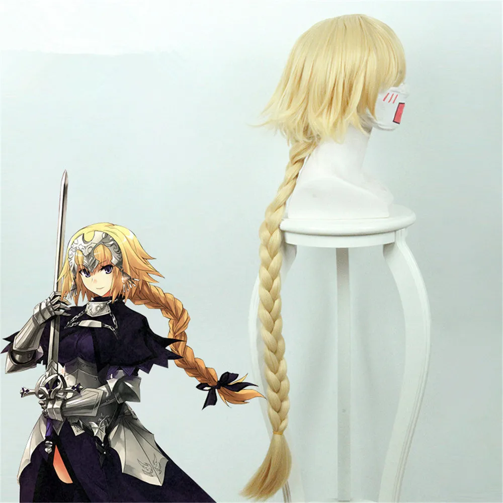 Fate Apocrypha FGO линейка искусственный парик для косплея по мотивам аниме желтые