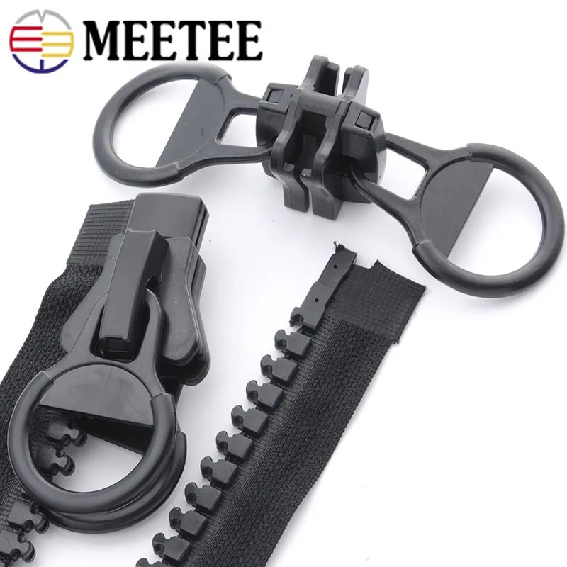 Meetee 3 шт. 20 # Двойные ползунки на молнии для смолы уличные рюкзаки сумки аксессуары