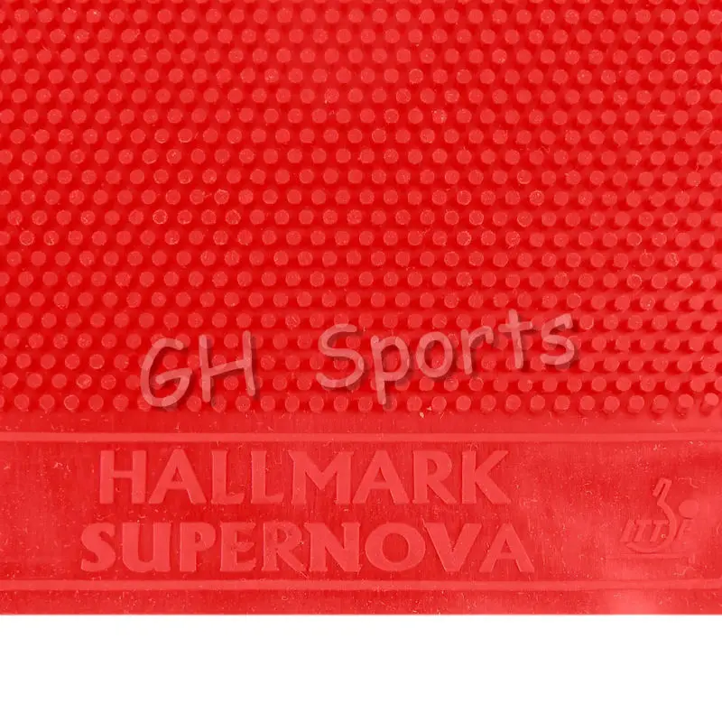HALLMARK Supernova (без ITTF) длинный Настольный теннис Красная резина без губки (верхний