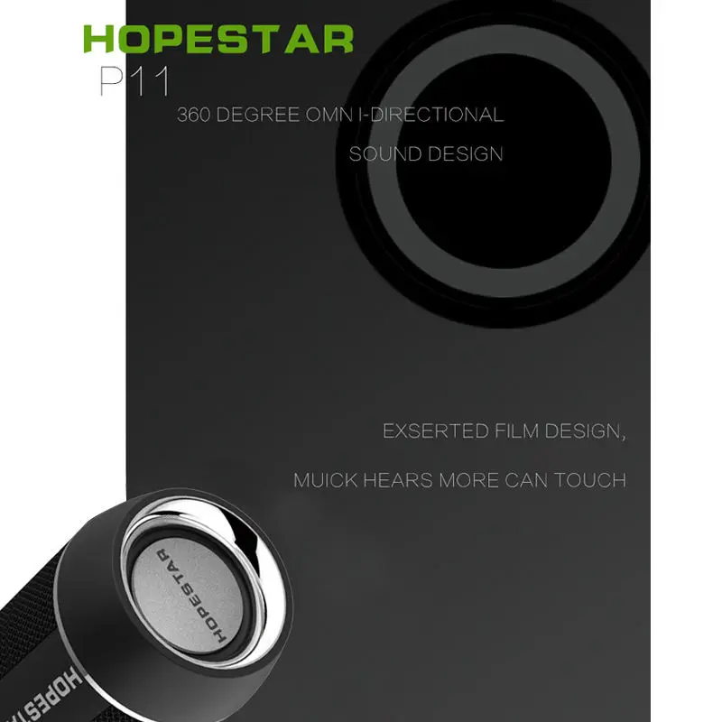 Hopestar P11 Портативный беспроводной Bluetooth динамик стерео басовый эффект
