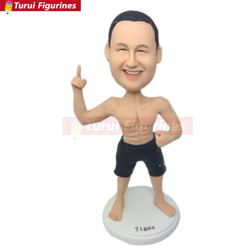 Мальчик каратист на заказ Bobble Head персонализированный мальчик каратист Статуэтка каратэ украшение для именинного торта каратэ подарки подарок для папы мужей бойф