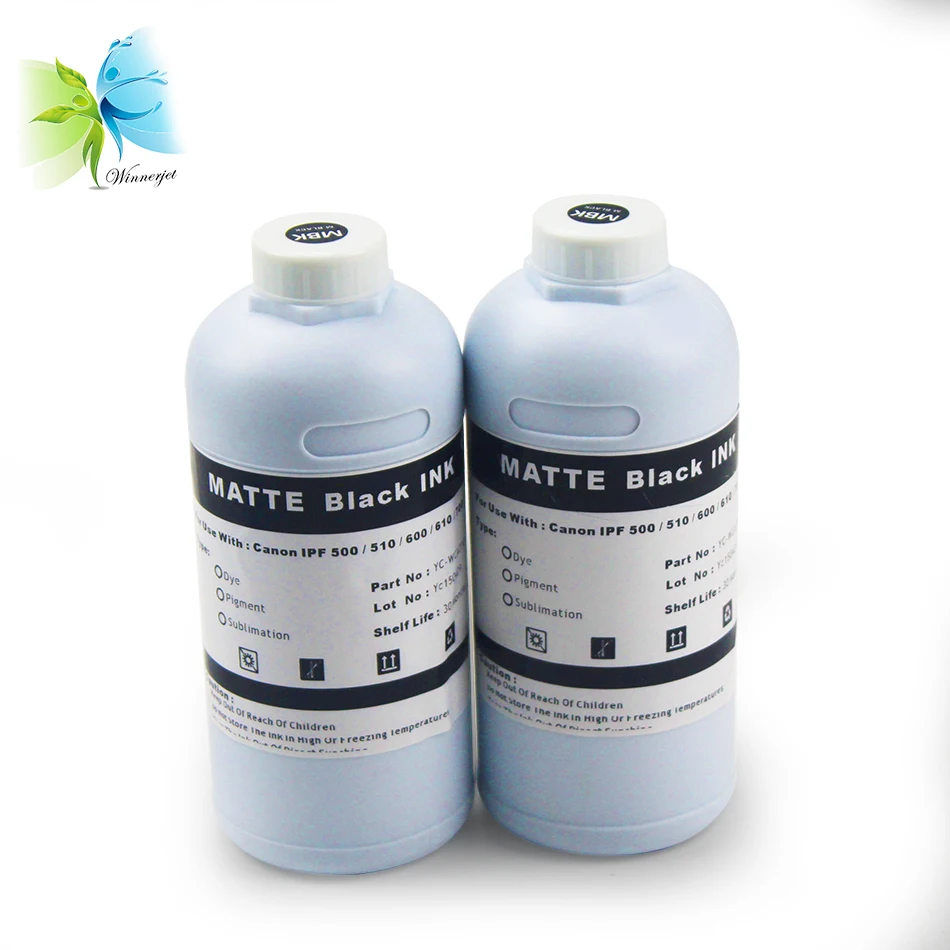WINNERJET 1000 мл пигментные чернила для Canon PFI102 iPF 500 510 600 605 610 700 710 принтер|ink 1000ml|canon 6pigment