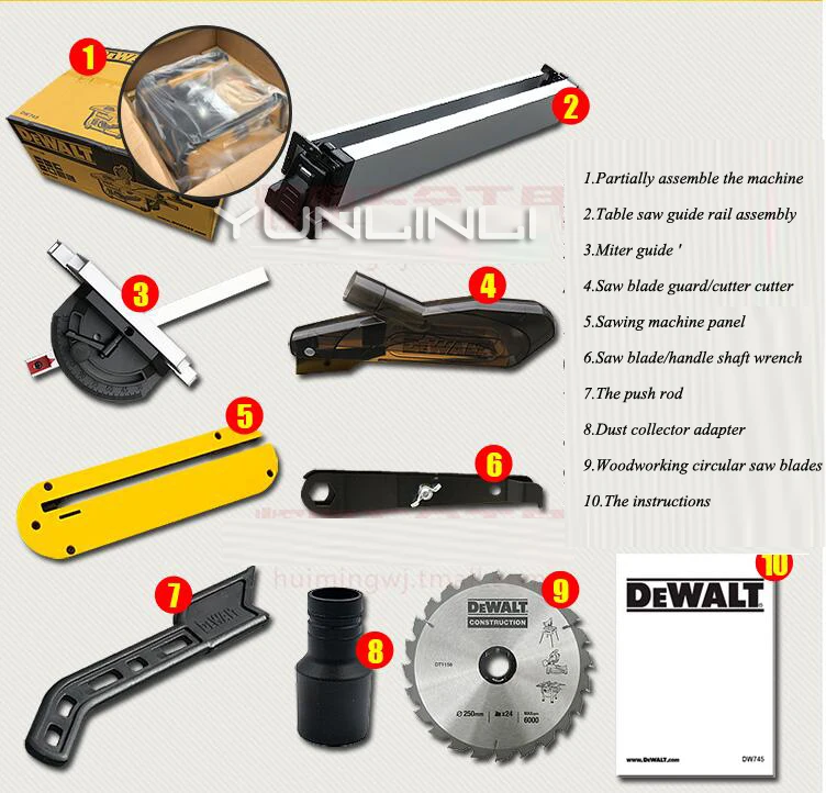 Деревообрабатывающая пила Домашняя мини 1850 Вт многофункциональный режущий