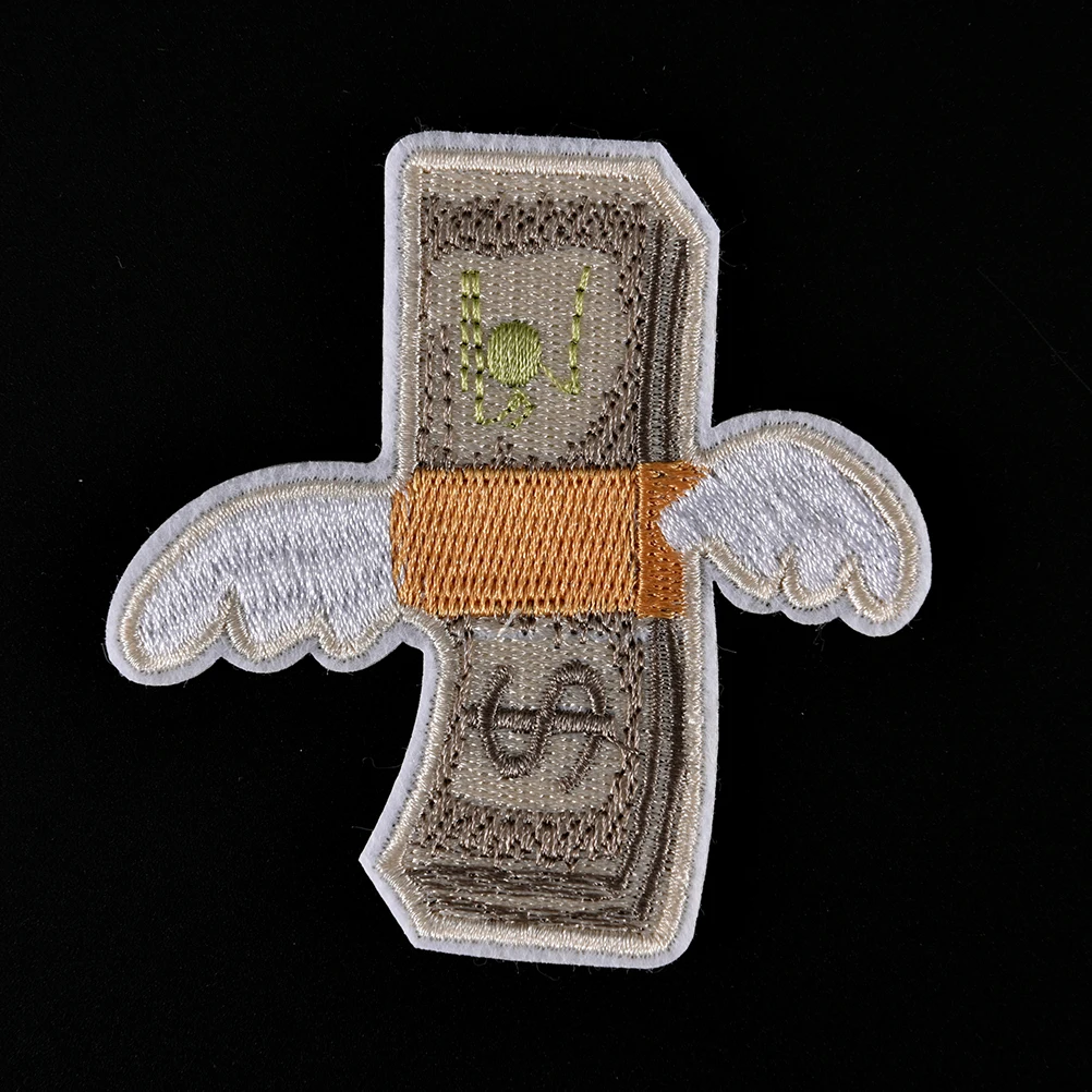 Нашивка сделай сам с крылом вышитая аппликация нашивка для шитья термоклейкая