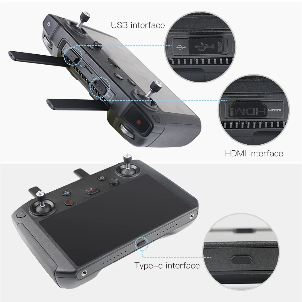 3 шт./компл. силиконовая Пылезащитная заглушка для DJI Mavic 2 Smart Controller HDMI/USB/Type-C крышка