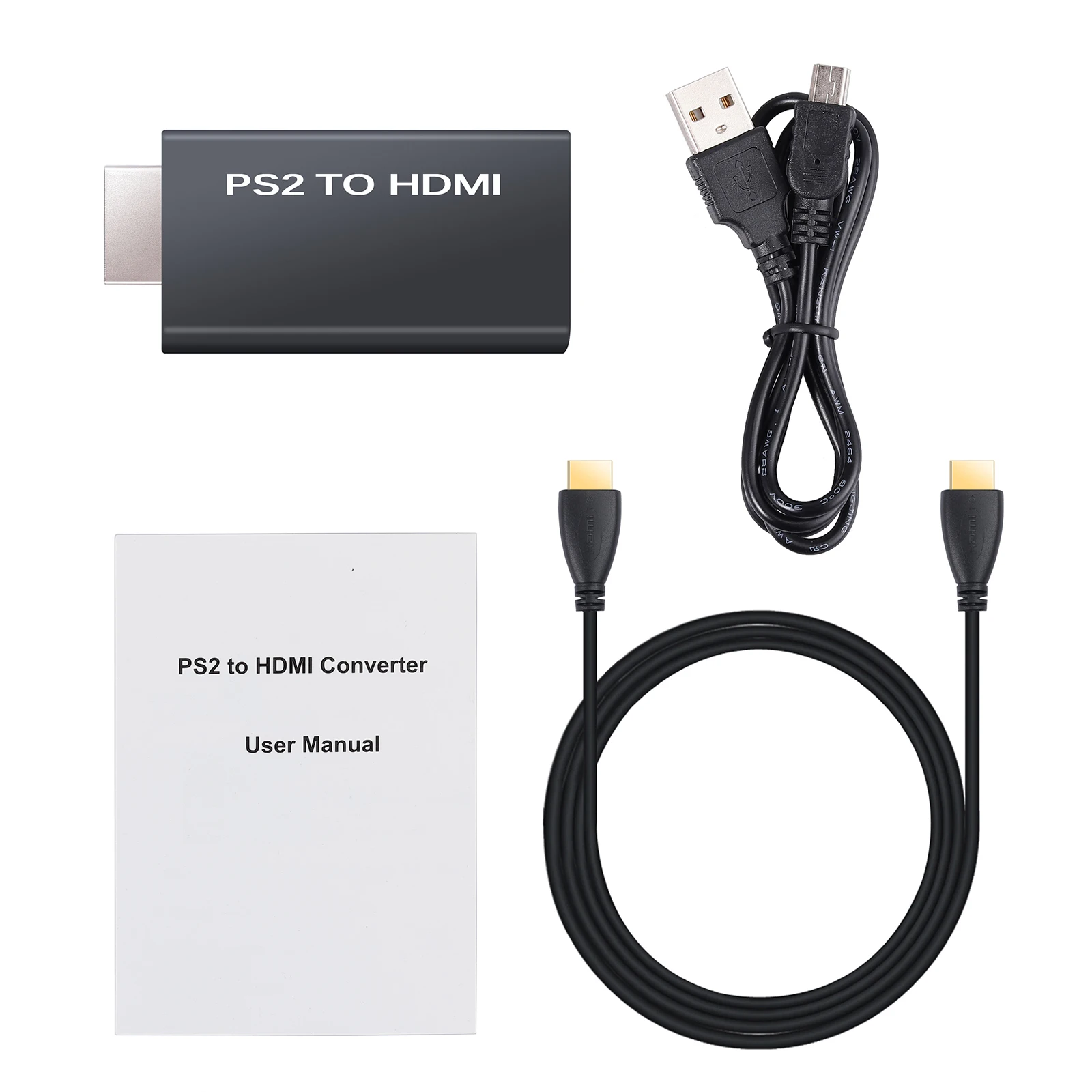 ESYNiC для sony Playstation 2 PS2 в HDMI конвертер с 3 5 мм аудио разъем наушников HDTV монитор видео