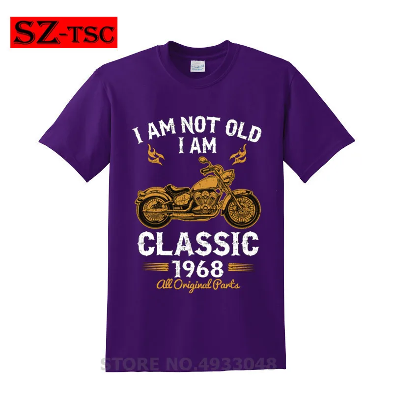 1968 классические мотоциклетные футболки с надписью I AM NOT OLD и принтом мужская