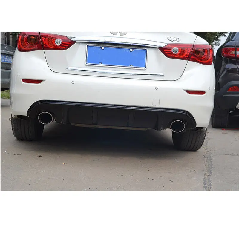 

Rear Bumper Lip Spoiler Lower Black Diffuser fit For Infiniti Q50 2013-2018