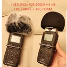 Deat cat уличные искусственные меховые щиток для ветрового стекла для Zoom H5 H6, пенопластовое ветровое стекло для Zoom H5 H6 Blue Mantis