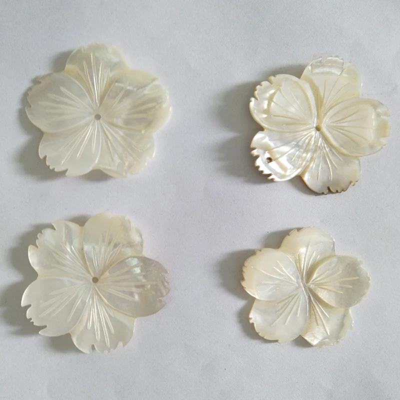 Бусины Из Натурального ракушка 10 шт./лот новые резные белые бусины в виде ракушек