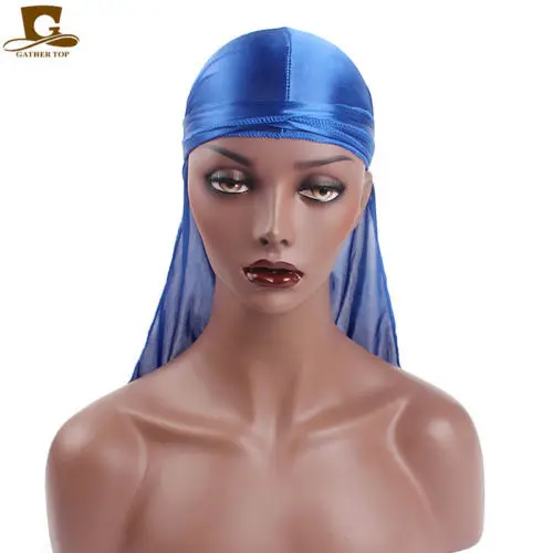 Головной убор Durag пиратская шапка женская гладкая шелковая нейлоновая