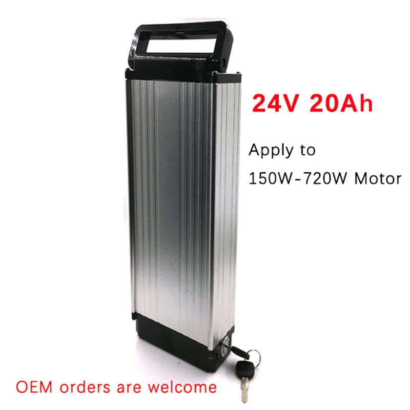 24V 20Ah 500W комплект литий-ионных батарей для электрического скутера Ebike Серебряная
